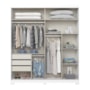 Guarda Roupa Verg 02 Portas Deslizantes Branco - Móveis Henn