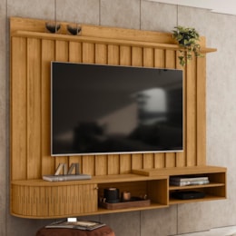 Home Painel Suspenso Ímola Cumaru para TV até 75” - Madetec Home Painel Suspenso Ímola Cumaru para TV até 75” - Madetec