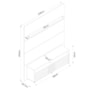 Home Piso-Teto Frizz Prestige Calacata/Off White para TV até 75” - Madetec