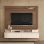 Home Suspenso Astor Castanho/Off White para TV até 65” – HB Móveis