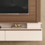 Home Suspenso Astor Castanho/Off White para TV até 65” – HB Móveis