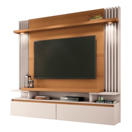 Home Suspenso Cosmo Cinamomo/Off White para TV até 55” - HB Móveis Home Suspenso Cosmo Cinamomo/Off White para TV até 55” - HB Móveis
