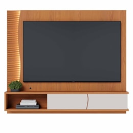 Home Suspenso Egeu Freijó/Off White Matte para TV até 65” - Colibri  Home Suspenso Egeu Freijó/Off White Matte para TV até 65” - Colibri