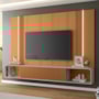 Home Suspenso Empire Cinamomo/Off White para TV até 85” - HB Móveis