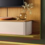 Home Suspenso Galax Cinamomo/Off White para TV até 70” - HB Móveis