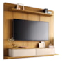 Home Suspenso Galax Cinamomo/Off White para TV até 70” - HB Móveis