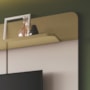 Home Suspenso Galax Off White/Champanhe para TV até 70” - HB Móveis