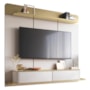 Home Suspenso Galax Off White/Champanhe para TV até 70” - HB Móveis