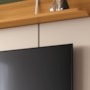 Home Suspenso Galax Off White/Cinamomo para TV até 70” - HB Móveis