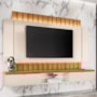 Home Suspenso Illusion 2.2 Off White/Cinamomo para TV até 70” - HB Móveis