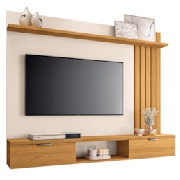 Home Suspenso Lets 1.6 Cinamomo/Off White para TV até 55” - HB Móveis Home Suspenso Lets 1.6 Cinamomo/Off White para TV até 55” - HB Móveis