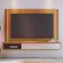 Home Suspenso Loa Freijó/Off White Matte para TV até 75” - Colibri