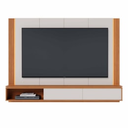 Home Suspenso Loa Off White Matte/Freijó para TV até 75” - Colibri Home Suspenso Loa Off White Matte/Freijó para TV até 75” - Colibri