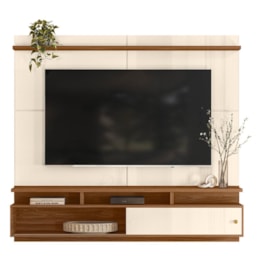 Home Suspenso Morretes 180cm Off White/Amêndoa para TV até 70” - Mobler