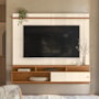 Home Suspenso Morretes 180cm Off White/Canela para TV até 70” - Mobler