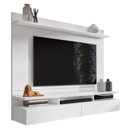Home Suspenso Noruega Branco para TV até 55” - Móveis Leão Home Suspenso Noruega Branco para TV até 55” - Móveis Leão