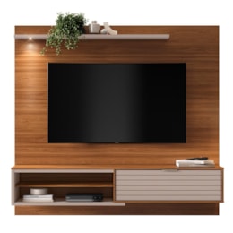 Home Suspenso Trenton 183cm Cinamomo Mel/Grigio Fosco para TV até 70” - Mobler Home Suspenso Trenton 183cm Cinamomo Mel/Grigio Fosco para TV até 70” - Mobler