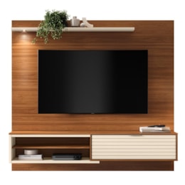 Home Suspenso Trenton 183cm Cinamomo Mel/Pérola Metalizado para TV até 70” - Mobler Home Suspenso Trenton 183cm Cinamomo Mel/Pérola Metalizado para TV até 70” - Mobler