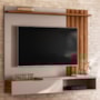 Home Suspenso Vegas 160cm Grigio Fosco/Cinamomo Mel para TV até 65” - Mobler