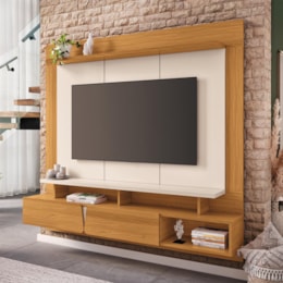 Home Suspenso Zenith Cinamomo/Off White para TV até 65” – HB Móveis