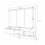 Home Suspenso Zenith Off White/Cinamomo para TV até 65” – HB Móveis