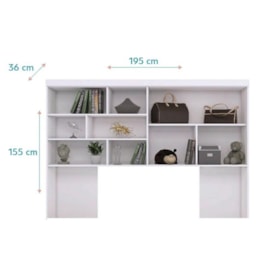 Jogo de Quarto Infantil Chiara Módulo Aéreo 2 Portas e Cama Branco - Phoenix Baby   Jogo de Quarto Infantil Chiara Módulo Aéreo 2 Portas e Cama Branco - Phoenix Baby