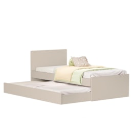 Jogo de Quarto Infantil com Bicama Sofá Solteiro Nino e Cômoda Luna 1 Porta Areia Fosco - Reller Móveis 