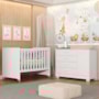 Jogo de Quarto Infantil Cômoda Zaki e Berço Evolution Branco Fosco - Reller Móveis