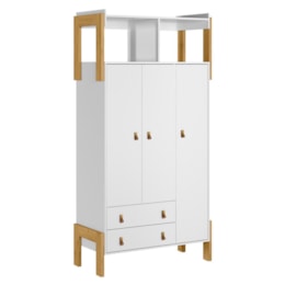 Jogo de Quarto Infantil Fantasia Guarda Roupa e Cômoda 3 Gavetas - Qmovi  Jogo de Quarto Infantil Fantasia Guarda Roupa e Cômoda 3 Gavetas - Qmovi