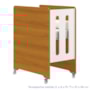 Jogo de Quarto Infantil Guarda Roupa Luna Max 4 Portas e Berço Evolution Branco Fosco/Savana - Reller Móveis