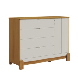 Jogo de Quarto Infantil Lotus Frisado Cômoda 1 Porta e Berço Areia Fosco/Savana - Reller Móveis Jogo de Quarto Infantil Lotus Frisado Cômoda 1 Porta e Berço Areia Fosco/Savana - Reller Móveis