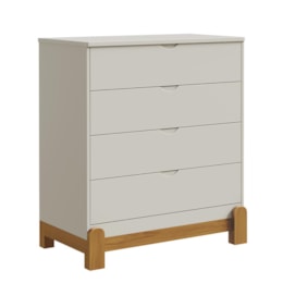 Jogo de Quarto Infantil Lotus Frisado Cômoda 4 Gavetas e Berço Areia Fosco - Reller Móveis Jogo de Quarto Infantil Lotus Frisado Cômoda 4 Gavetas e Berço Areia Fosco - Reller Móveis