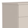 Jogo de Quarto Infantil Luna Max Guarda Roupa 4 Portas e Cômoda 4 Gavetas Areia Fosco - Reller Móveis 