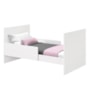 Jogo de Quarto Infantil New Katatau Cômoda e Berço Mini Cama Branco Fosco - Reller Móveis