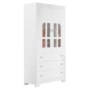 Jogo de Quarto Infantil New Katatau Guarda Roupa e Cômoda Branco Fosco - Reller Móveis