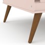 Jogo de Quarto Infantil Retrô Gold Cômoda com Porta e Berço Rosê/Eco Wood - Matic Móveis 
