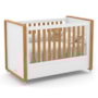 Jogo de Quarto Infantil Tutto New com Berço e Cômoda 4 Gavetas Branco Soft/Freijó - Matic Móveis