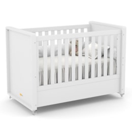 Jogo de Quarto Infantil Tutto New com Berço e Cômoda 4 Gavetas Branco Soft - Matic Móveis   Jogo de Quarto Infantil Tutto New com Berço e Cômoda 4 Gavetas Branco Soft - Matic Móveis