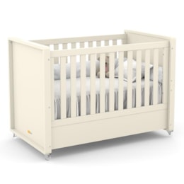 Jogo de Quarto Infantil Tutto New com Berço e Cômoda 4 Gavetas Off White - Matic Móveis   Jogo de Quarto Infantil Tutto New com Berço e Cômoda 4 Gavetas Off White - Matic Móveis