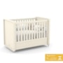 Jogo de Quarto Infantil Tutto New Cômoda 1 Porta e Berço Off White com Capitonê - Matic Móveis