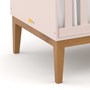 Jogo de Quarto Infantil Unique Cômoda com Porta e Berço Rosê/Eco Wood - Matic Móveis  