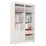 Jogo de Quarto Infantil Zaki Guarda Roupa e Cômoda Branco Fosco - Reller Móveis