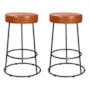 Kit 2 Banquetas Roma 70cm Couríssimo Amarula - Salaone