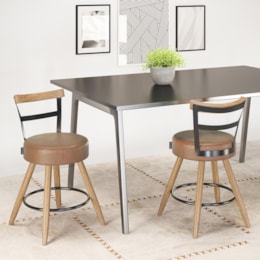 Kit 2 Cadeiras Moscou 79cm Couríssimo Amarula - Salaone Kit 2 Cadeiras Moscou 79cm Couríssimo Amarula - Salaone