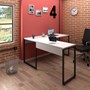 Kit 2 Mesas de Escritório em L 150x120 Office Industrial Branco - PR Móveis