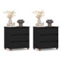 Kit 2 Mini Cômoda EJ 3 Gavetas Preto – EJ Móveis