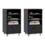 Kit 2 Mini Organizador 1 Gaveta Steel Preto – EJ Móveis