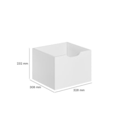 Kit 3 Gavetas para Nicho Organizador Branco - Qmovi  Kit 3 Gavetas para Nicho Organizador Branco - Qmovi