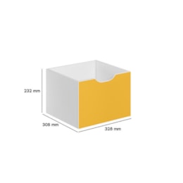 Kit 3 Gavetas para Nicho Organizador Laranja/Amarelo/Vermelho - Qmovi  Kit 3 Gavetas para Nicho Organizador Laranja/Amarelo/Vermelho - Qmovi