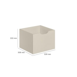 Kit 3 Gavetas para Nicho Organizador Off White - Qmovi  Kit 3 Gavetas para Nicho Organizador Off White - Qmovi